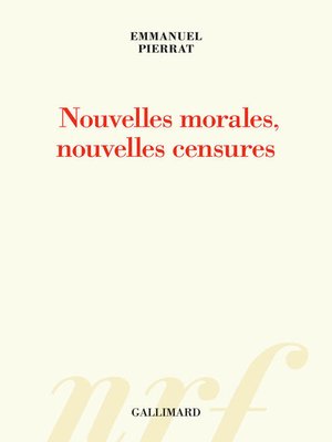 cover image of Nouvelles morales, nouvelles censures